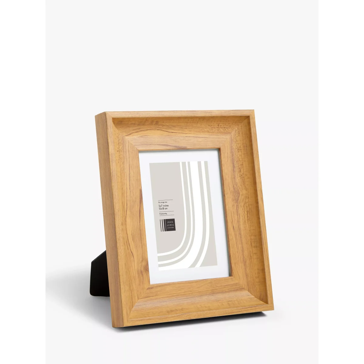John Lewis Deep Wood-Effect Photo Frame, 5 x 7 (13 x 18cm), Natural – image 2