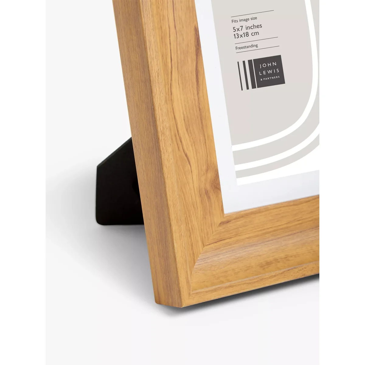 John Lewis Deep Wood-Effect Photo Frame, 5 x 7 (13 x 18cm), Natural – image 3
