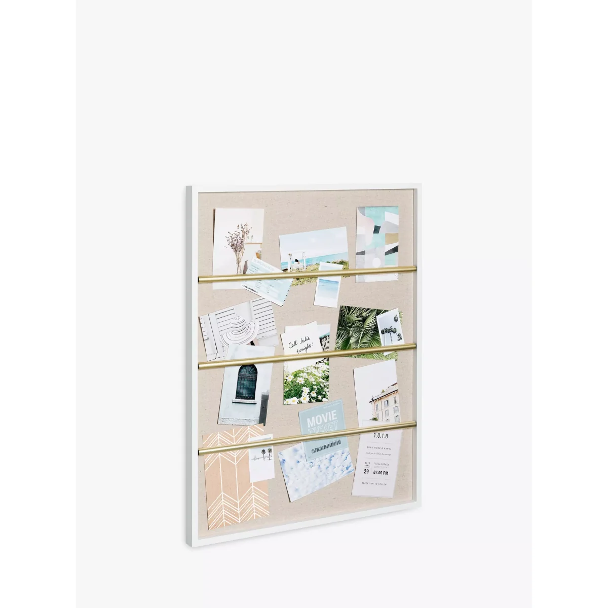 Umbra Tucker Multi-aperture Notice Board Photo Frame, Gold/White – image 2