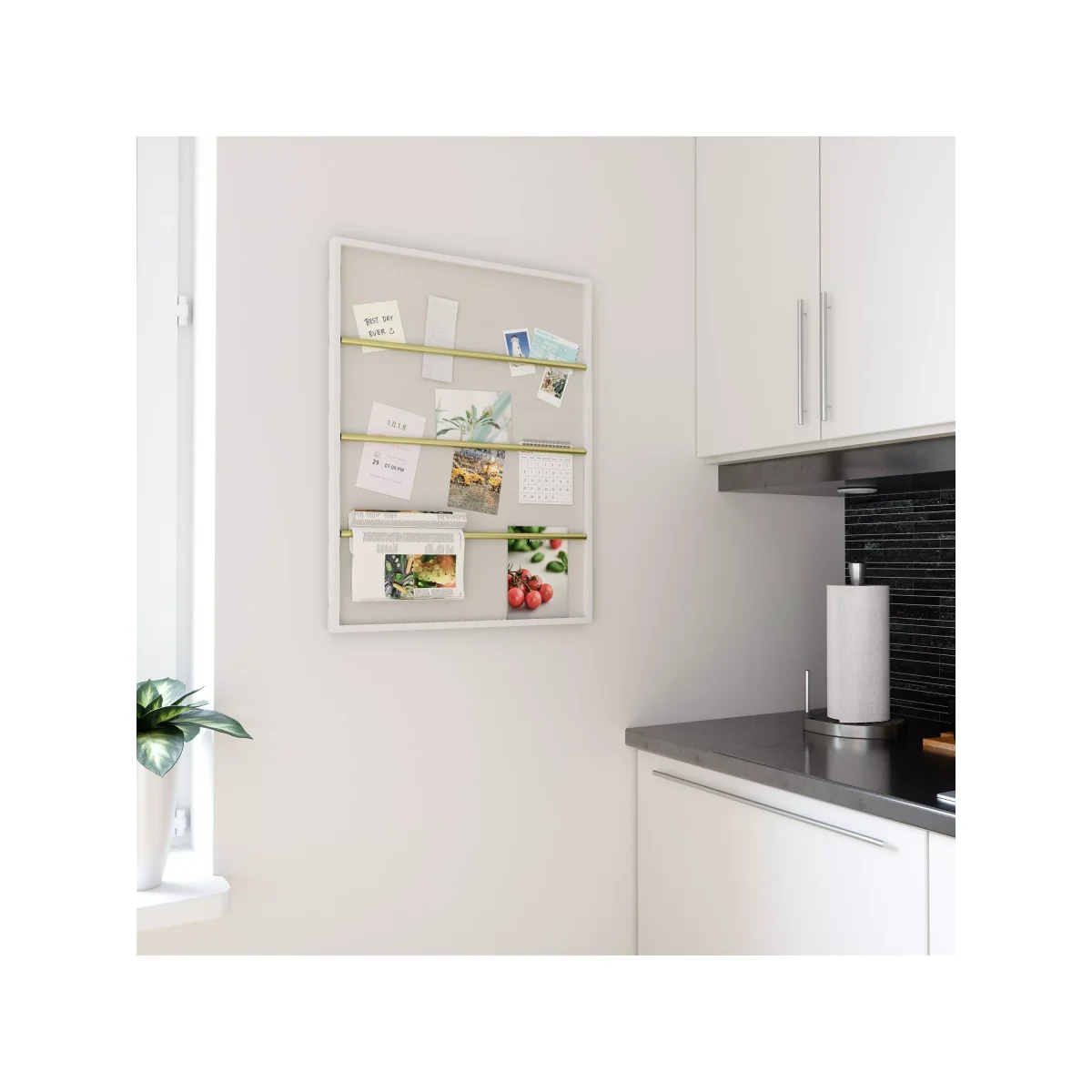Umbra Tucker Multi-aperture Notice Board Photo Frame, Gold/White – image 6