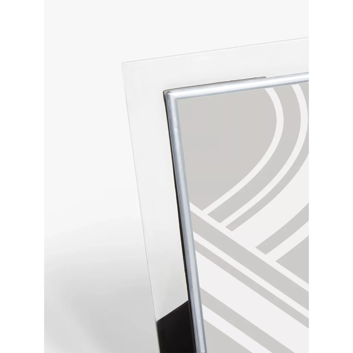 Six Trees Glass Border Photo Frame, Clear/Silver – image 3