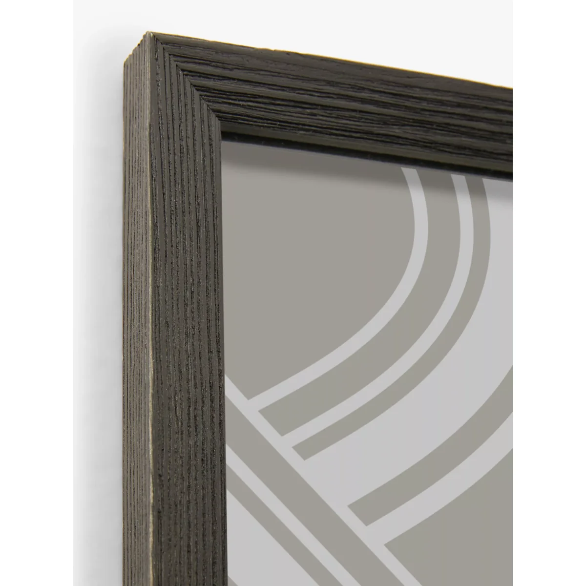 John Lewis Pine Wood Floating Photo Frame, Black – image 2