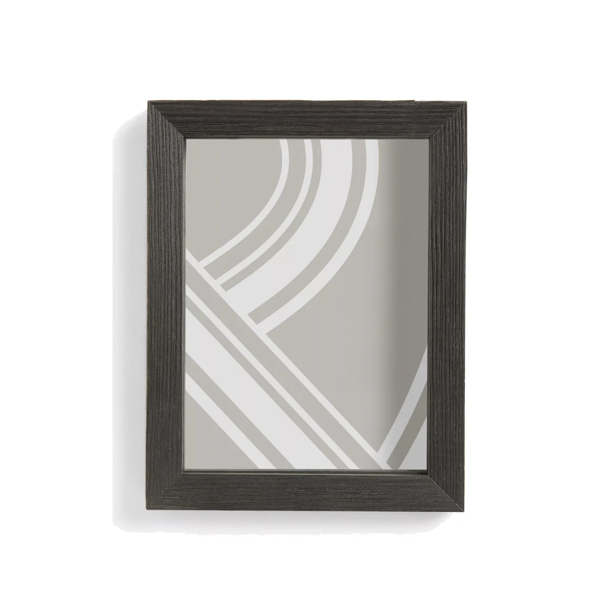 John Lewis Pine Wood Floating Photo Frame, Black – image 1