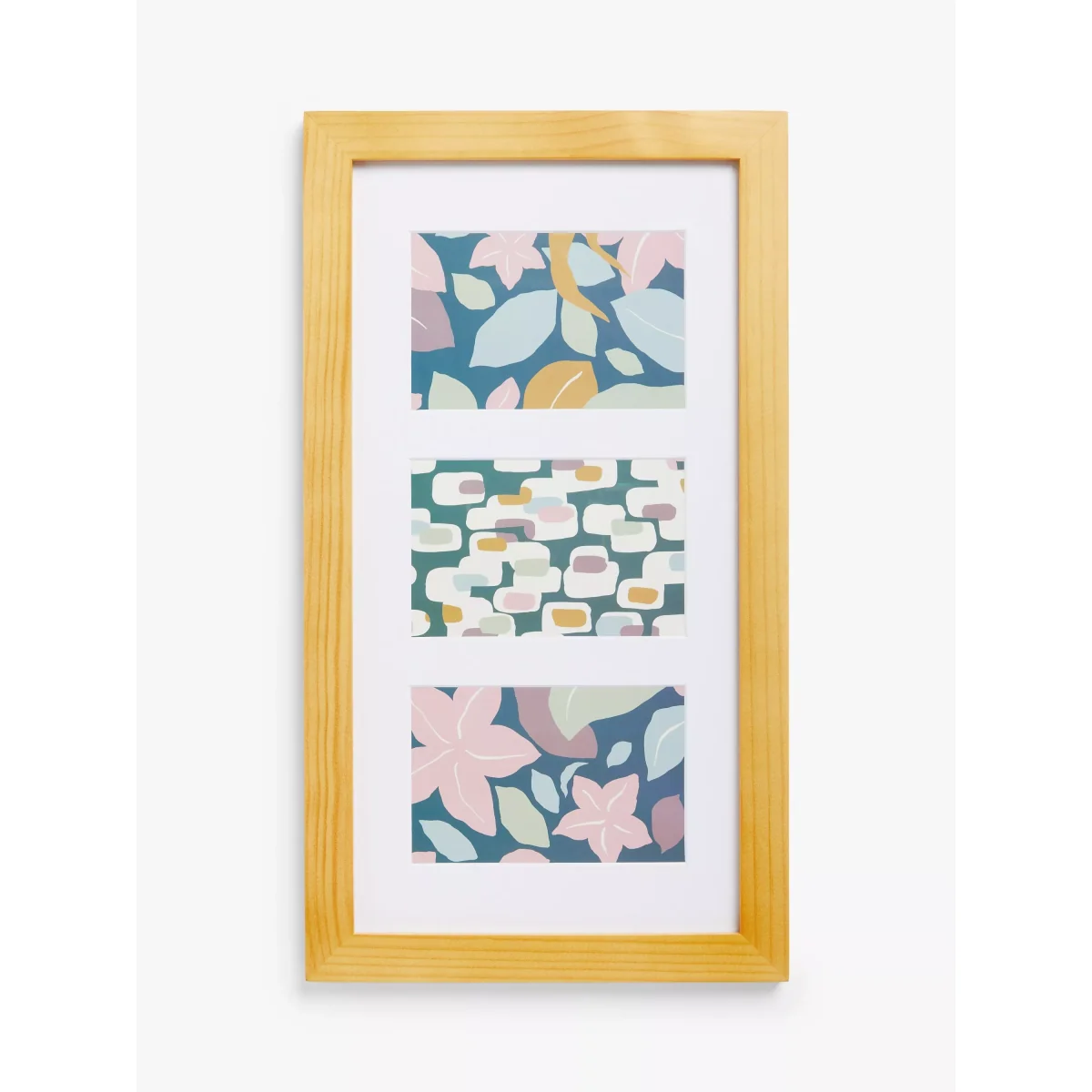 John Lewis Gallery Set Multi-aperture Wood Photo Frames & Mounts, 10 Photo, Natural – image 3