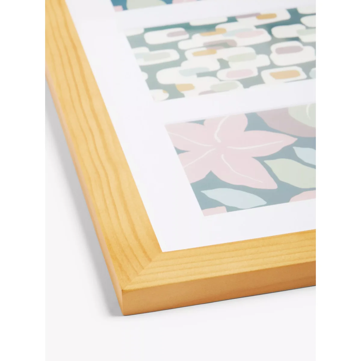 John Lewis Gallery Set Multi-aperture Wood Photo Frames & Mounts, 10 Photo, Natural – image 4