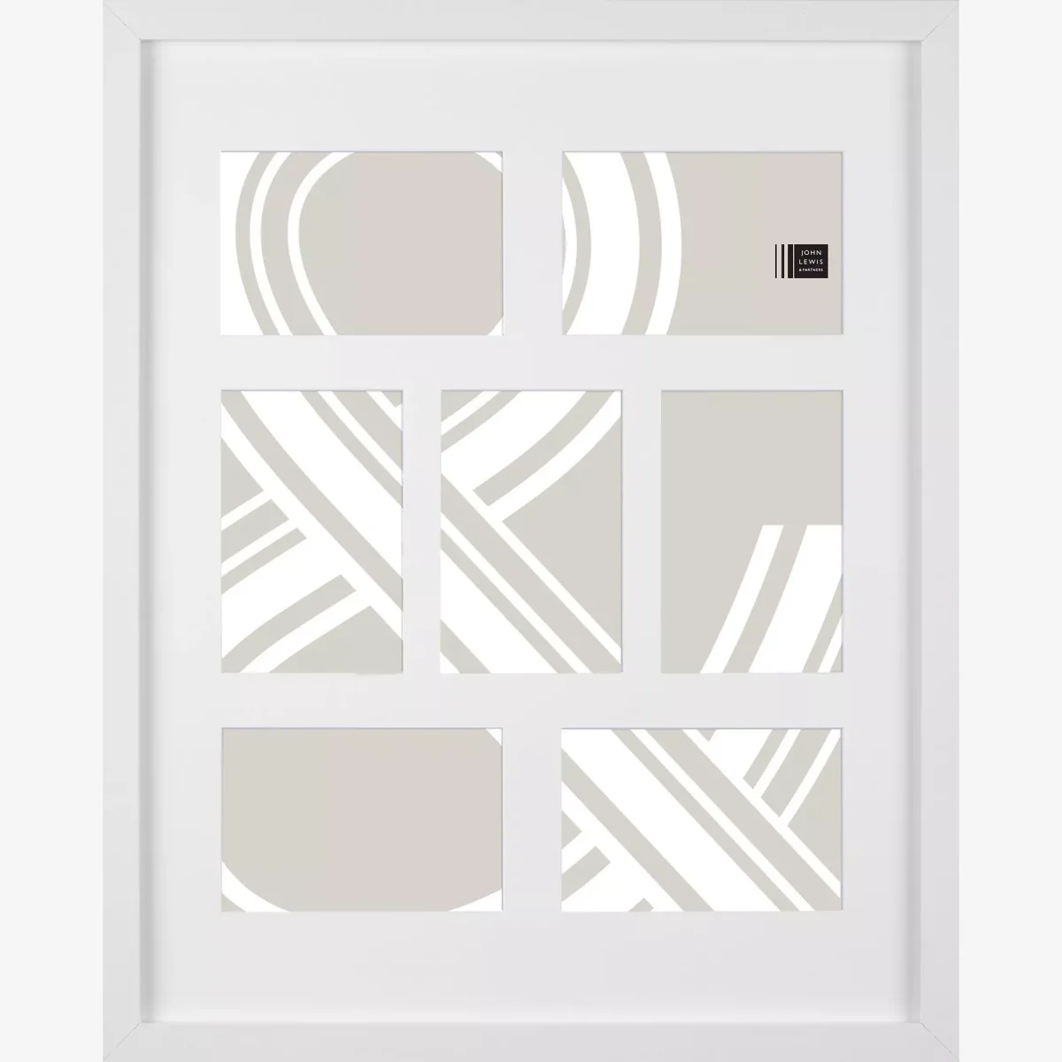 John Lewis & Partners Box Photo Frame & Mount, 7 Photo, 4 x 6 (10 x 15cm) – image 1