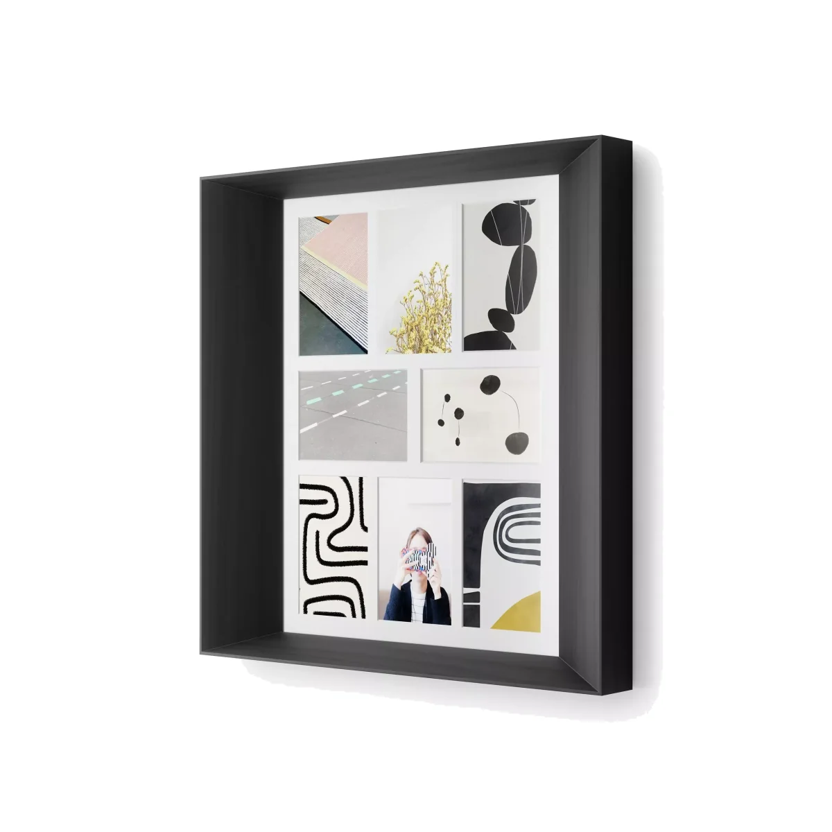 Umbra Lookout Multi-aperture Wood Photo Frame, 8 Photo, 4 x 6 (10 x 15cm) – image 1