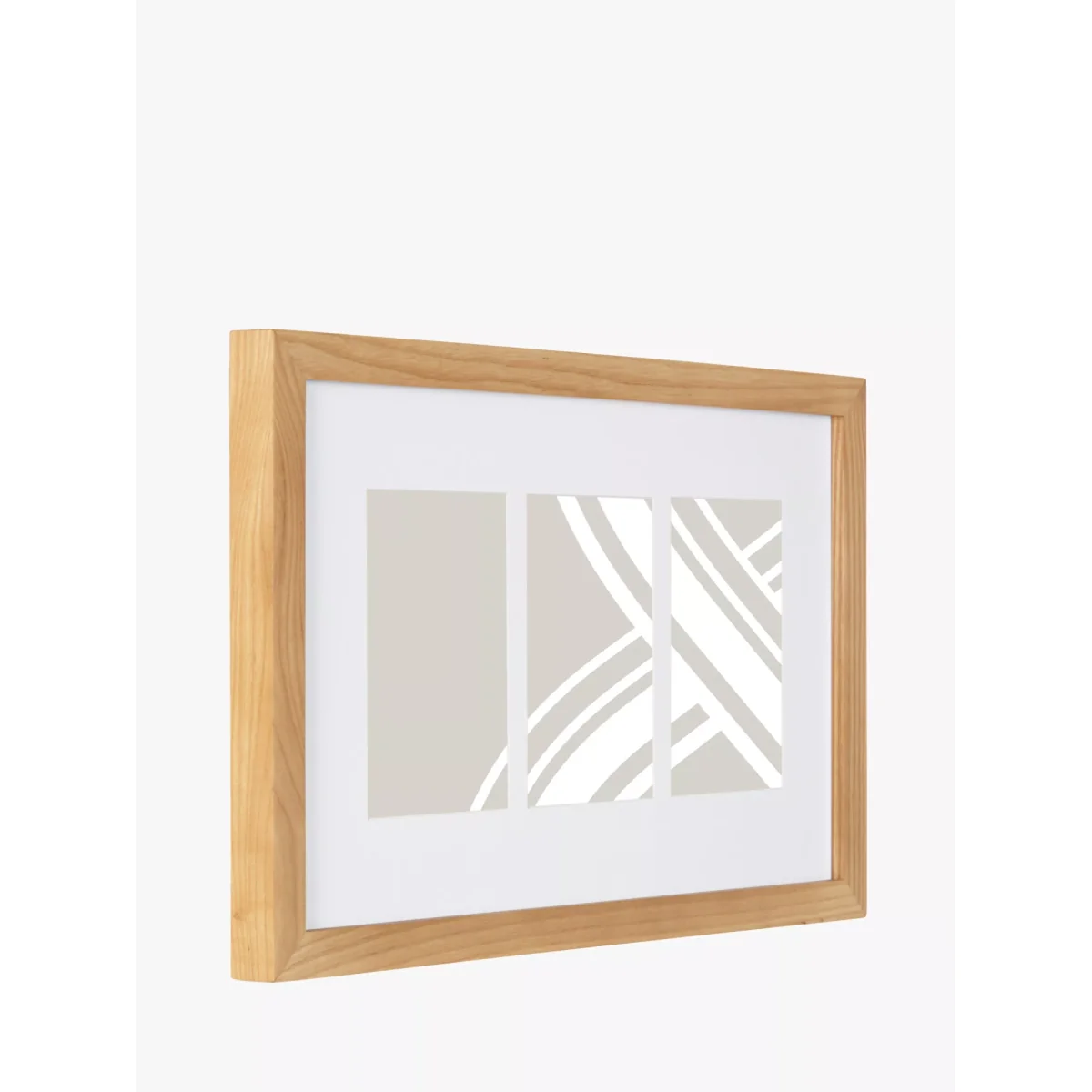 John Lewis & Partners Wood Photo Frame & Mount, 3 Photo, 4 x 6 (10 x 15cm), FSC-Certified (Oak) – image 3