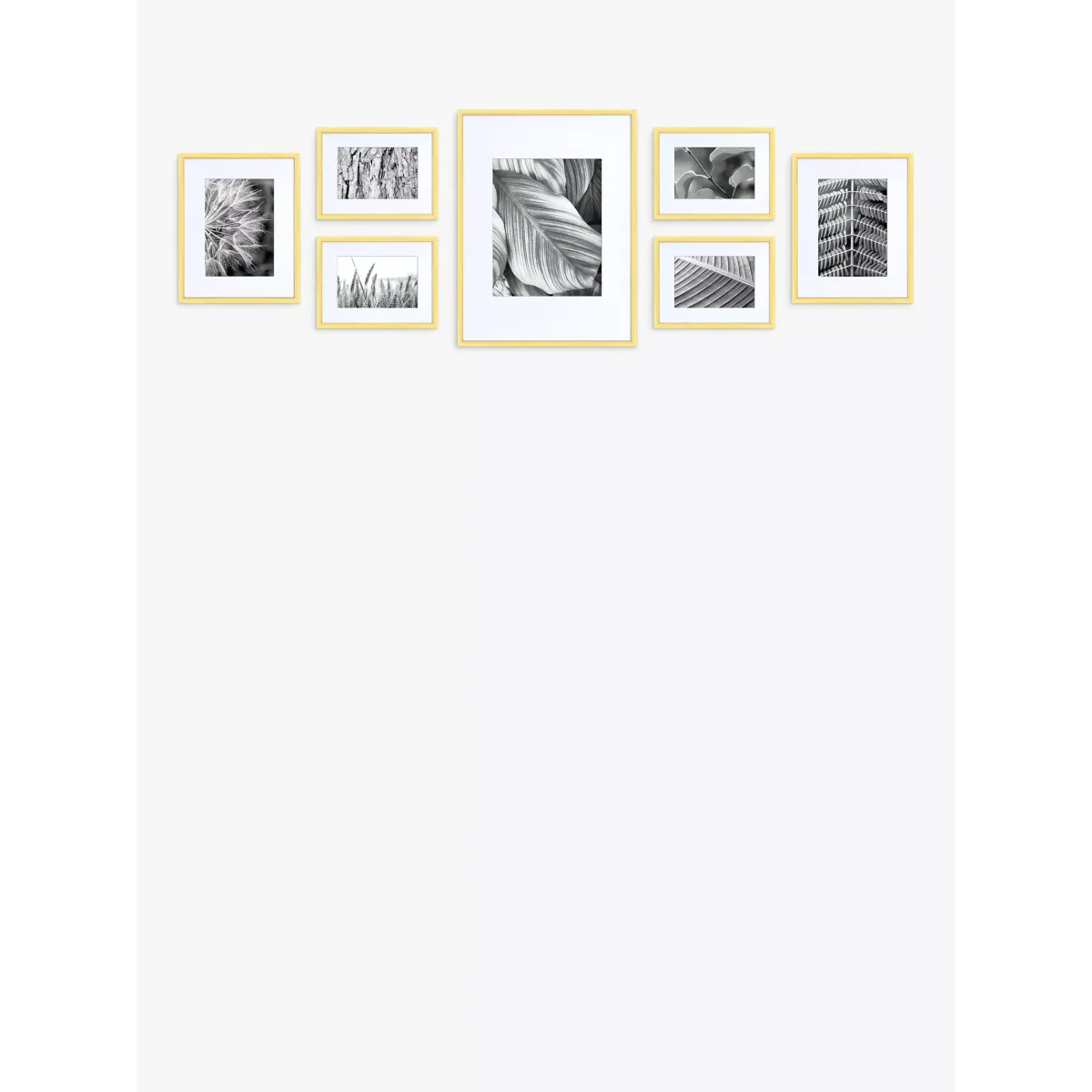 Gallery Perfect Aluminium Gallery Set Multi-aperture Photo Frames, 7 Photo – image 2
