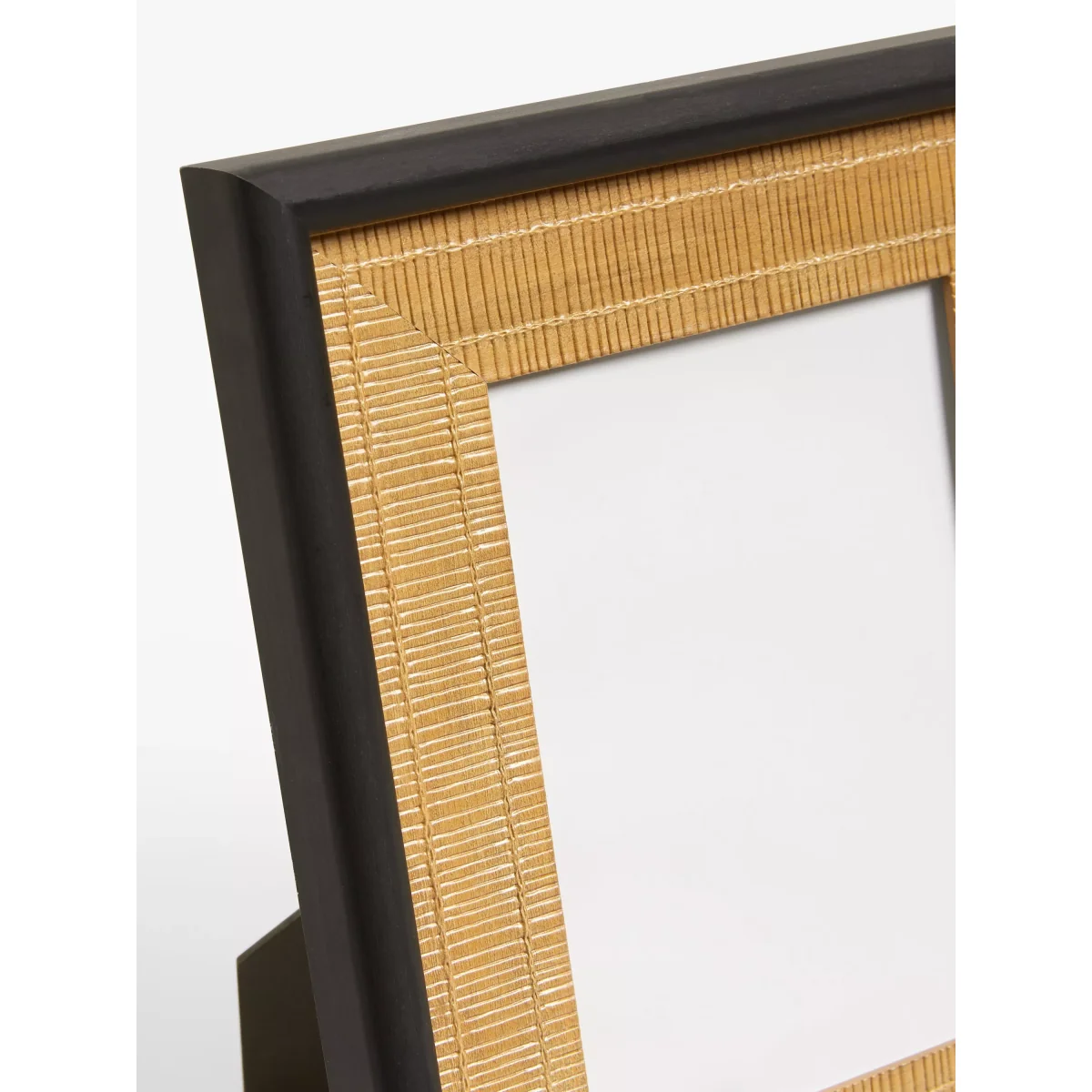 John Lewis Rattan Photo Frame, Black/Brown – image 3