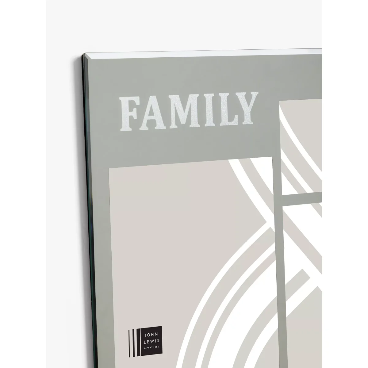 John Lewis & Partners 'Family' Multi-aperture Glass Photo Frame, 3 Photo, Clear – image 3