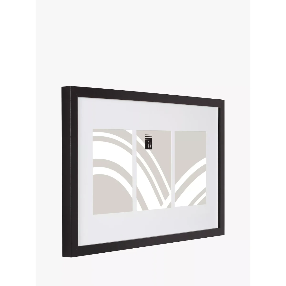 John Lewis & Partners Box Photo Frame & Mount, 3 Photo, 5 x 7 (13 x 18cm), Black – image 3