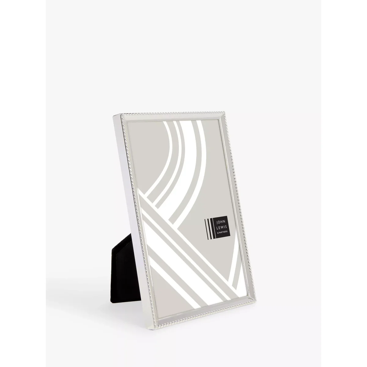 John Lewis & Partners Beaded Daya Photo Frame, Silver Plated – image 2