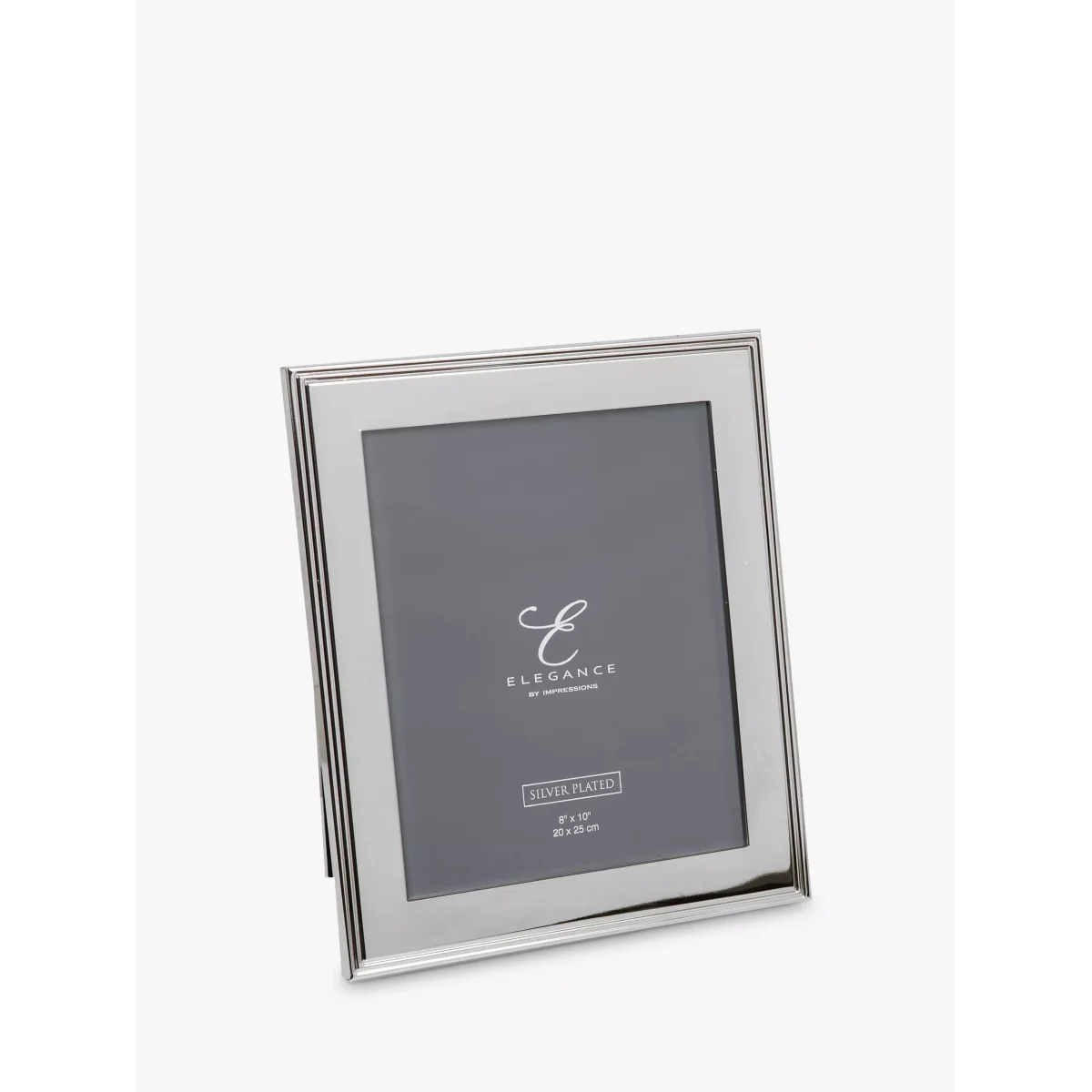 Elegance by Impressions Ribbed Photo Frame, Silver Plated – image 2