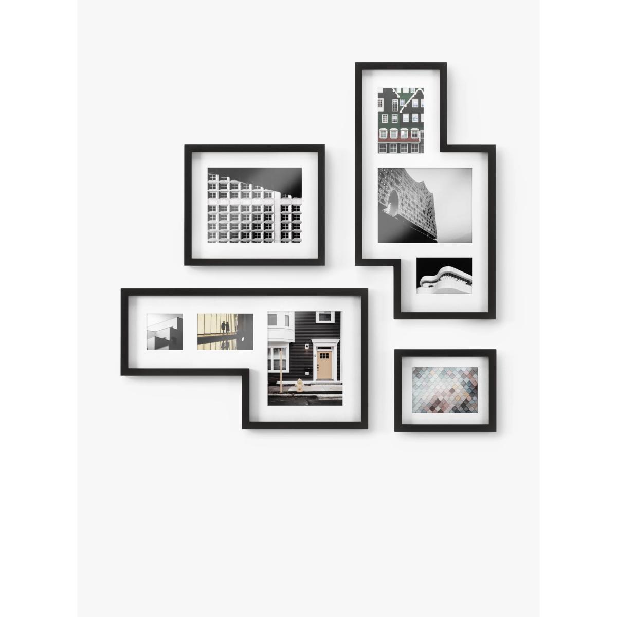 Umbra Mingle Gallery Wall Multi-aperture Photo Frame Set, 9 Photo, Black – image 2