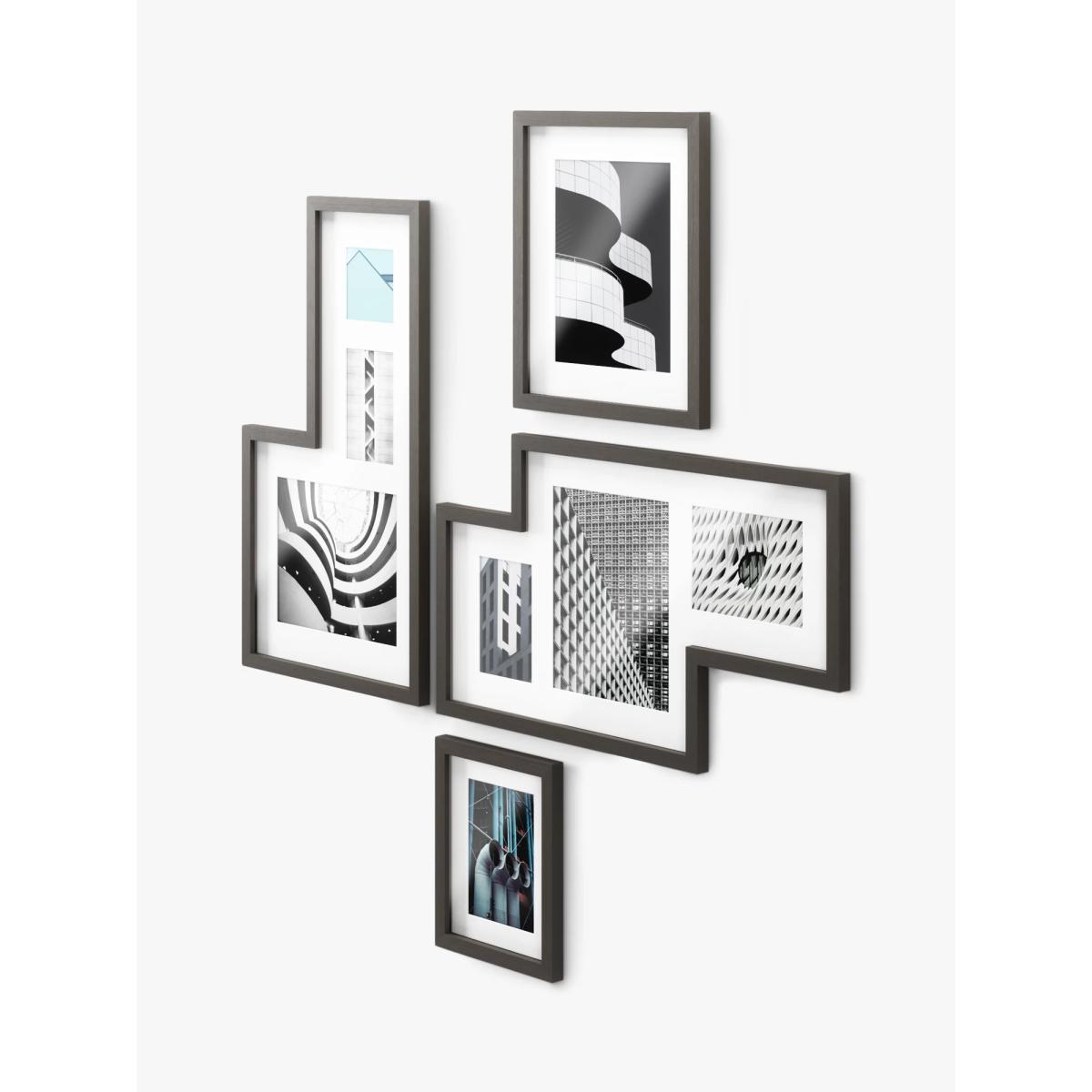 Umbra Mingle Gallery Wall Multi-aperture Photo Frame Set, 9 Photo, Black – image 3