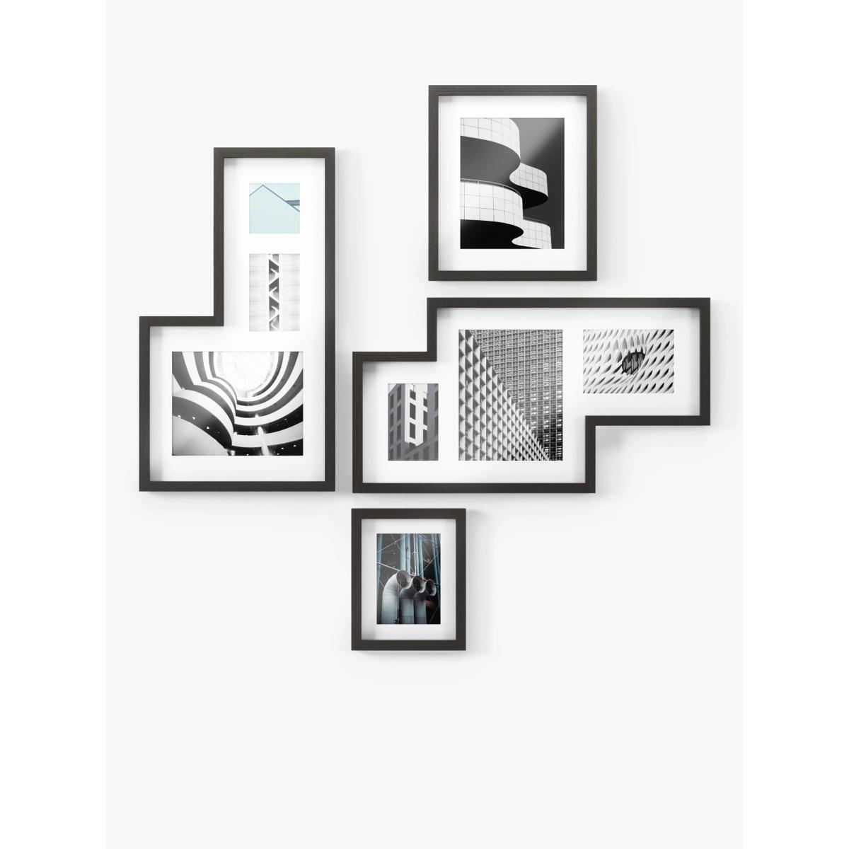 Umbra Mingle Gallery Wall Multi-aperture Photo Frame Set, 9 Photo, Black – image 4