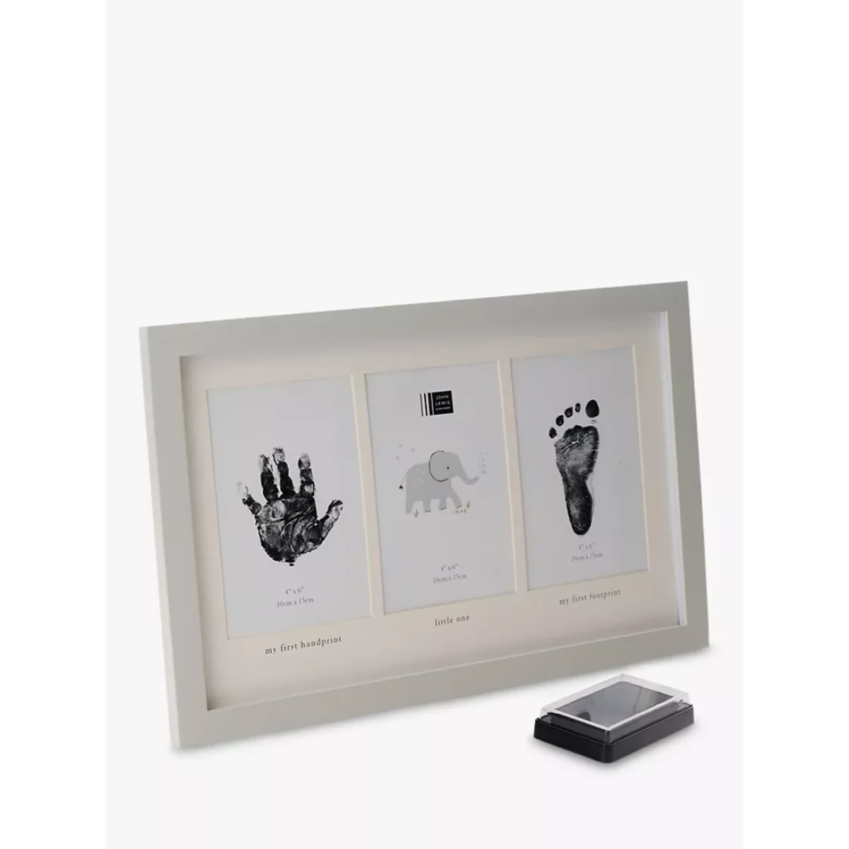 John Lewis Hand and Foot Print Inkpad Kit & Photo Frame – image 2