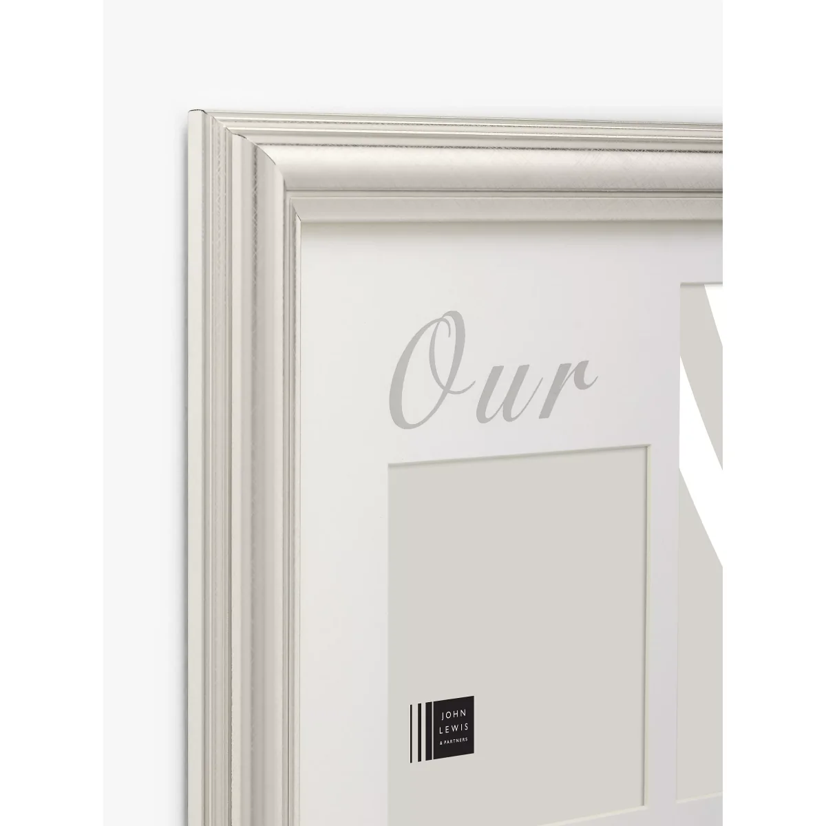 ANYDAY John Lewis & Partners 'Our Home' Multi-aperture Photo Frame, 5 Photo, Silver – image 3