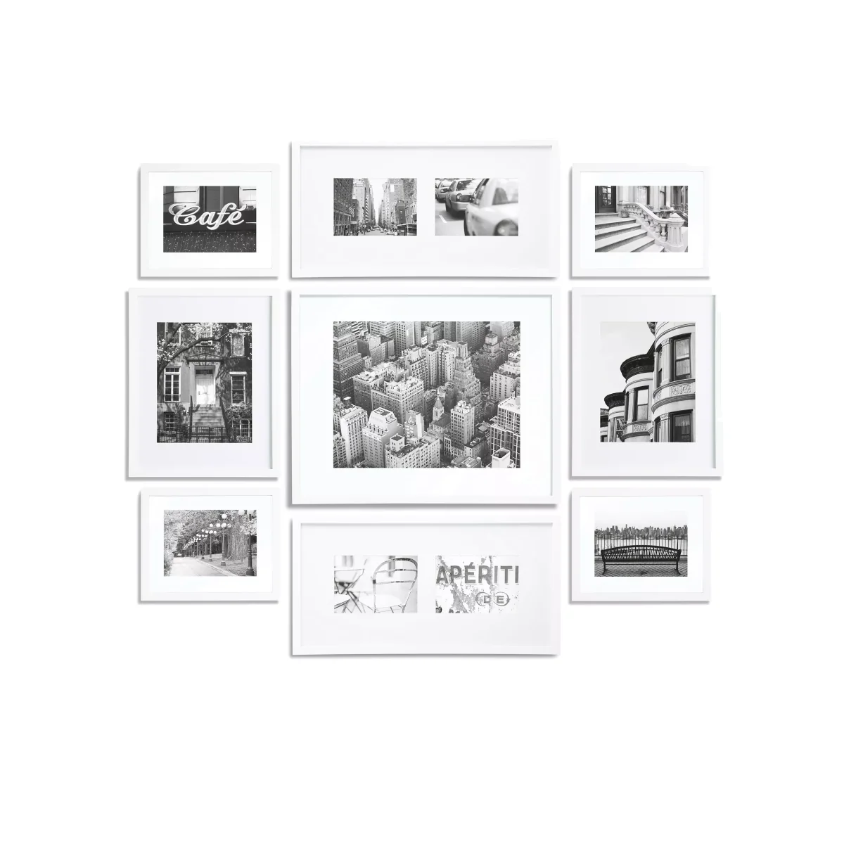 Gallery Perfect Multi-aperture Floating Photo Frame Set, 11 Photo – image 1