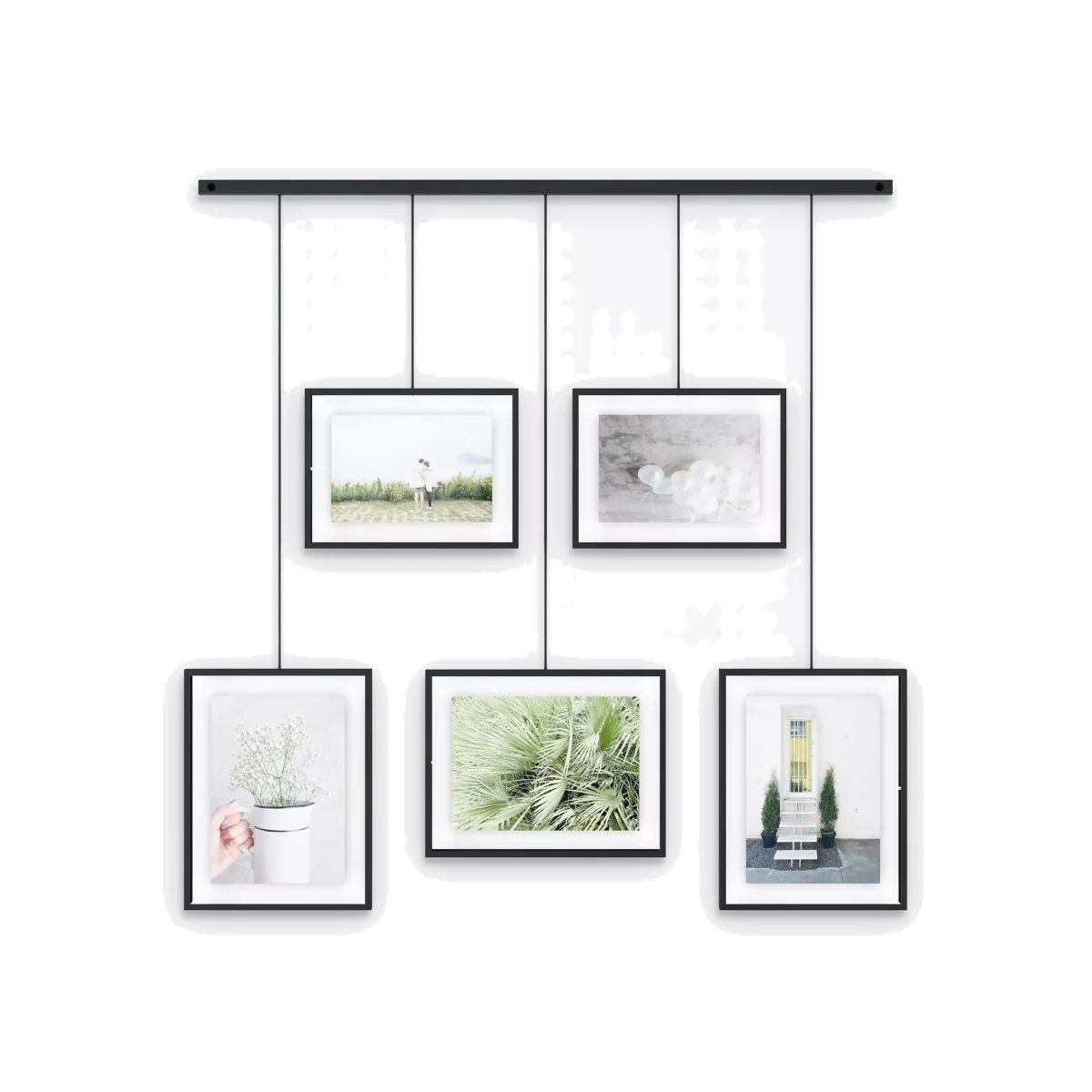 Umbra Exhibit Multi Hanging Photo Frame Display, 5 Photo – image 1