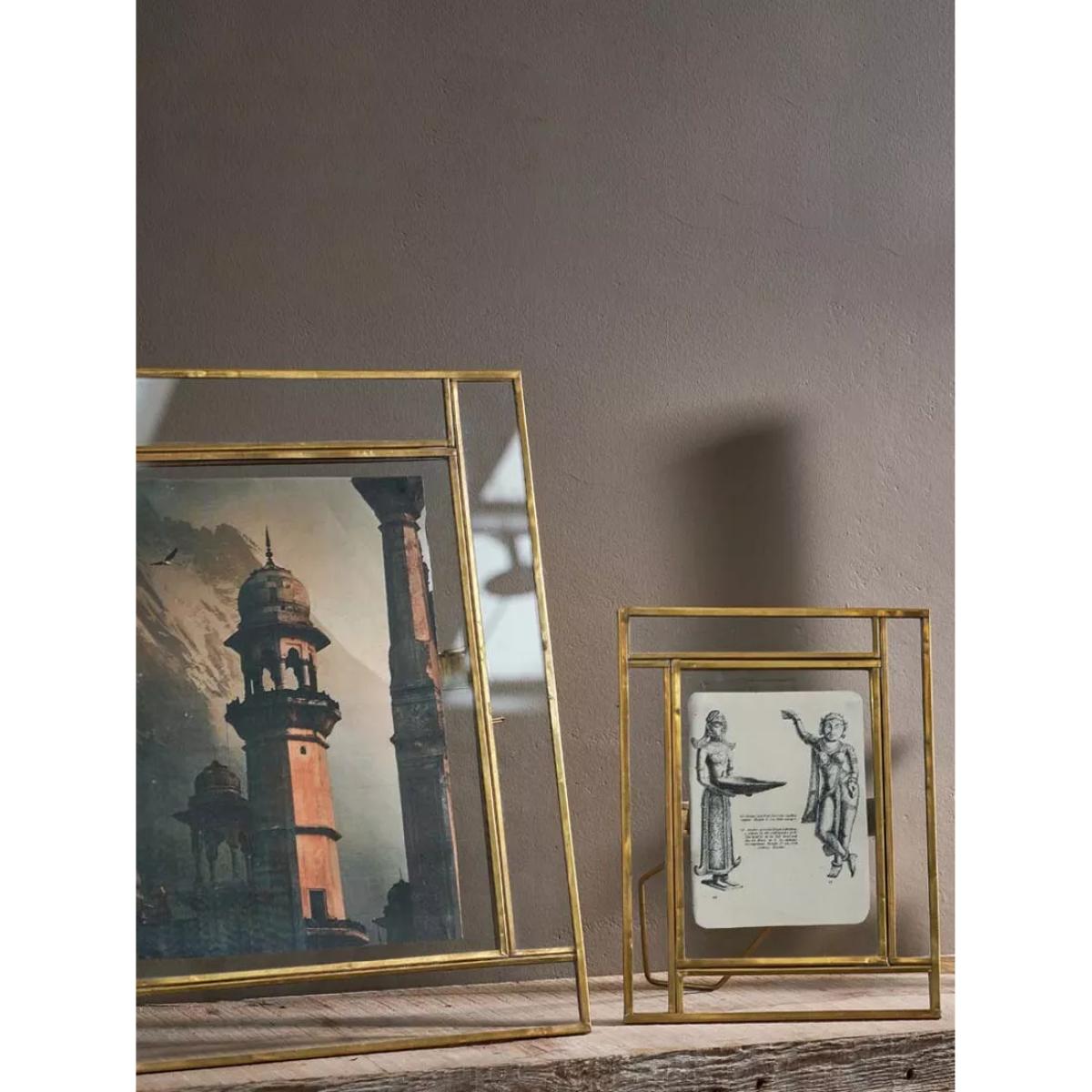 Nkuku Marisa Photo Frame, Antique Brass – image 3