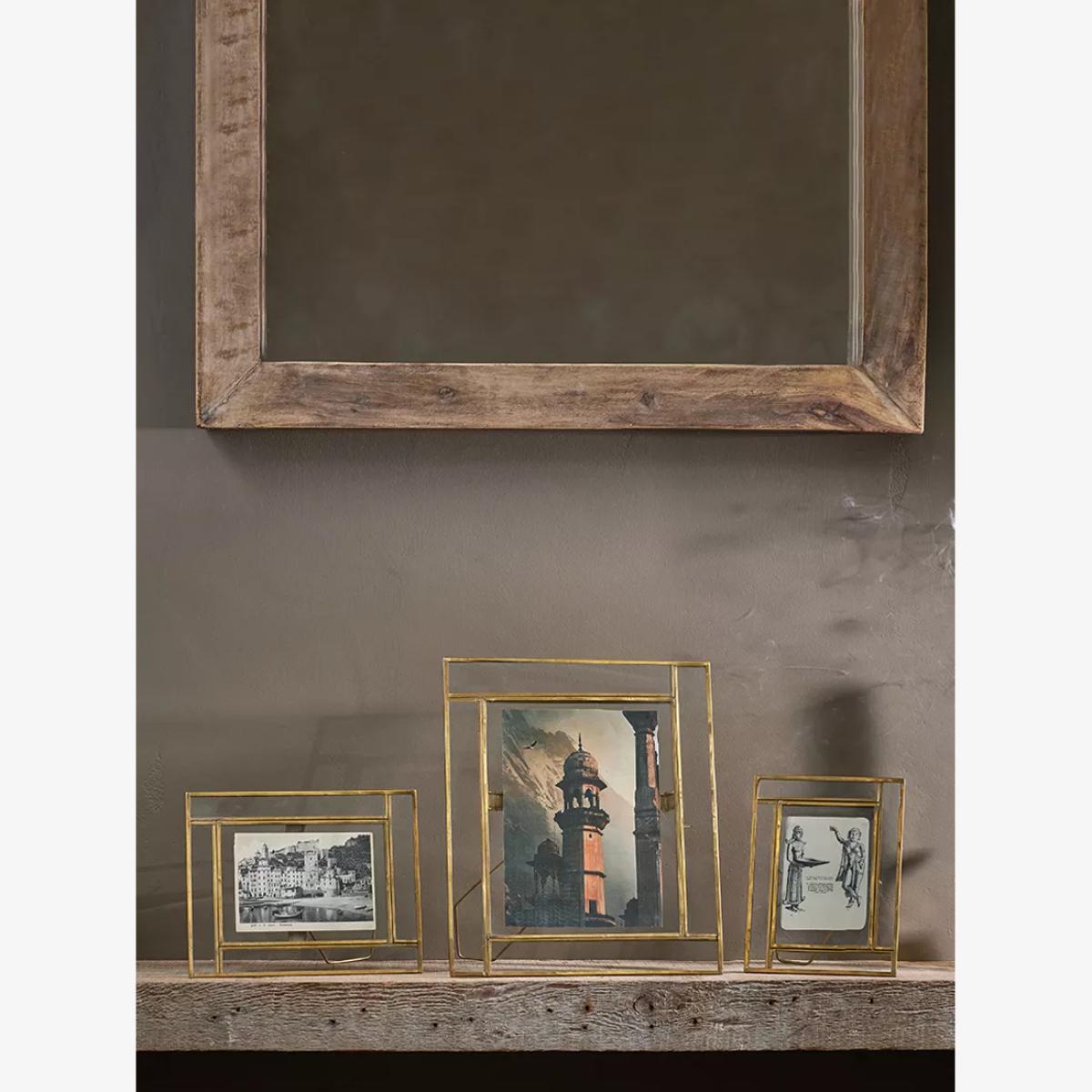 Nkuku Marisa Photo Frame, Antique Brass – image 1