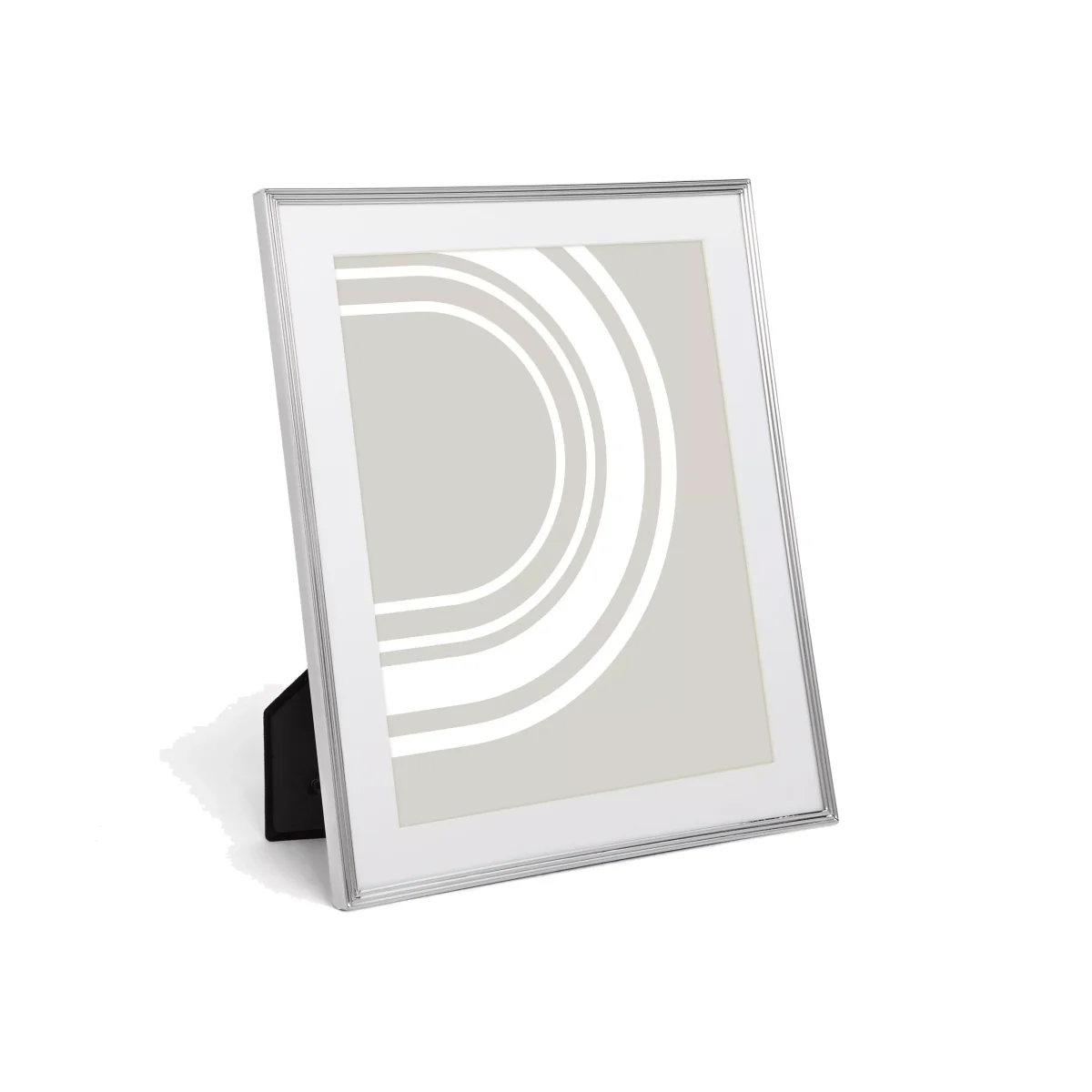 John Lewis & Partners Ribbed Daya Photo Frame, Silver – image 1