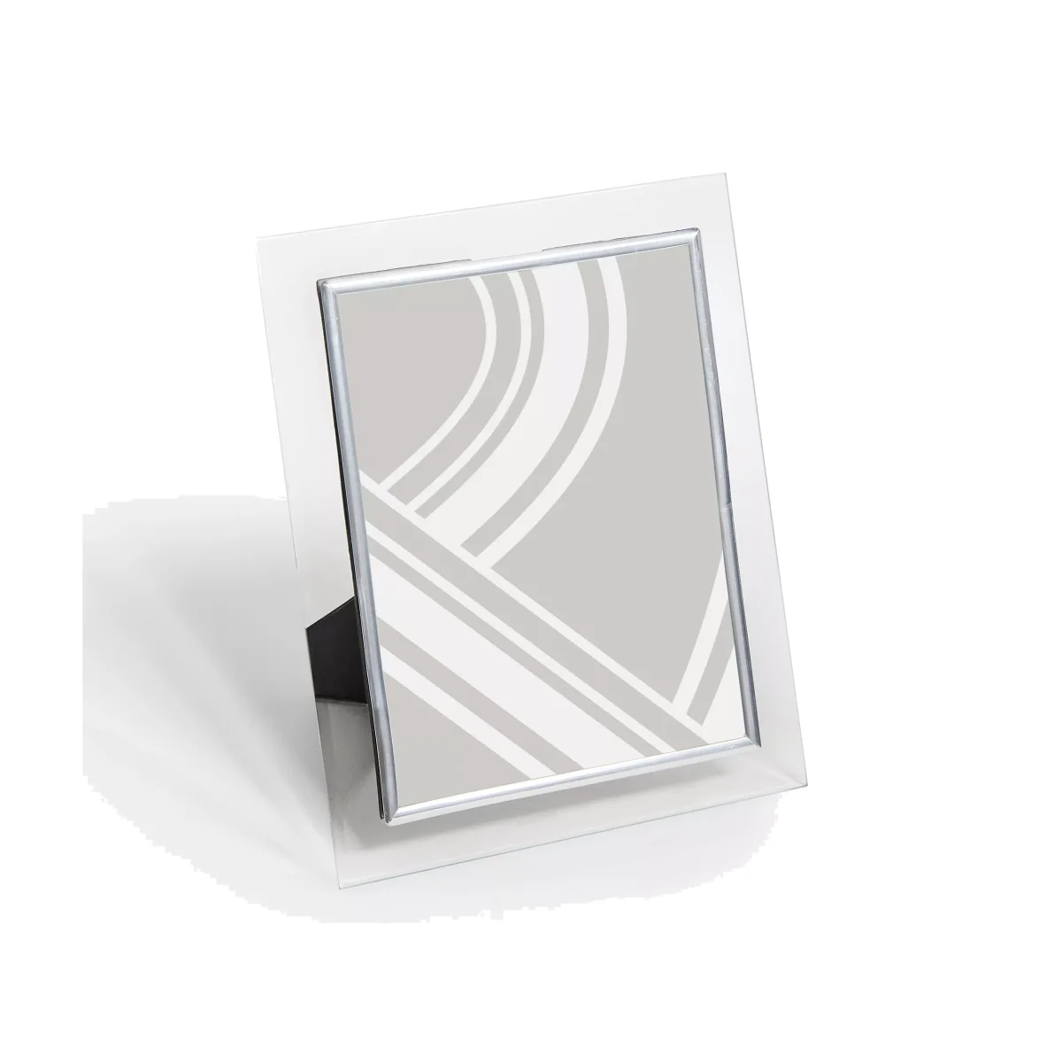Six Trees Glass Border Photo Frame, Clear/Silver – image 1