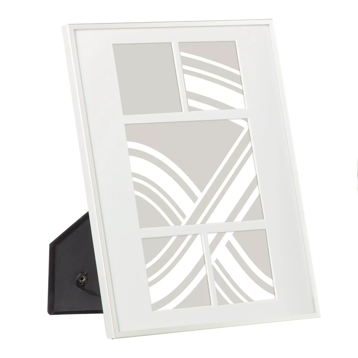 John Lewis & Partners Daya Mini Multi-aperture Photo Frame, 5 Photo, Silver – image 2