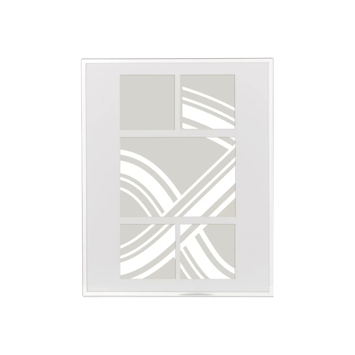 John Lewis & Partners Daya Mini Multi-aperture Photo Frame, 5 Photo, Silver – image 1