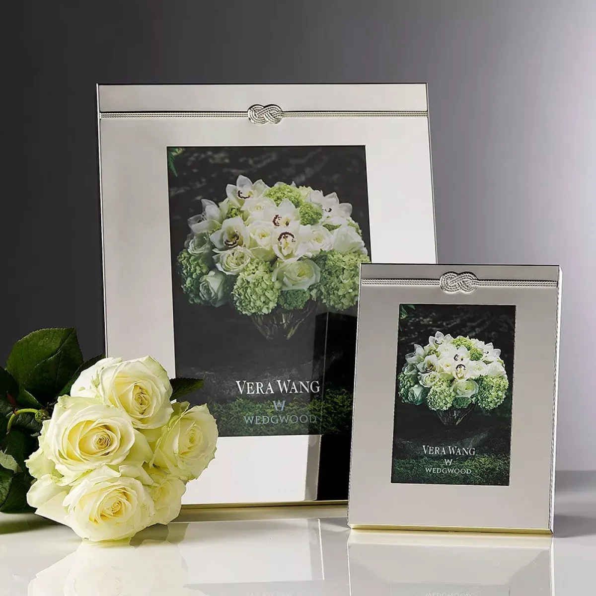 Vera Wang for Wedgwood Infinity Photo Frame, 4 x 6 (10 x 15cm), Silver – image 3