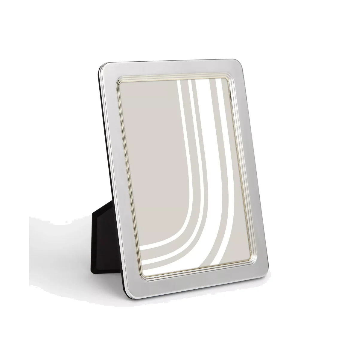 John Lewis & Partners Rounded Corner Photo Frame, Silver – image 1