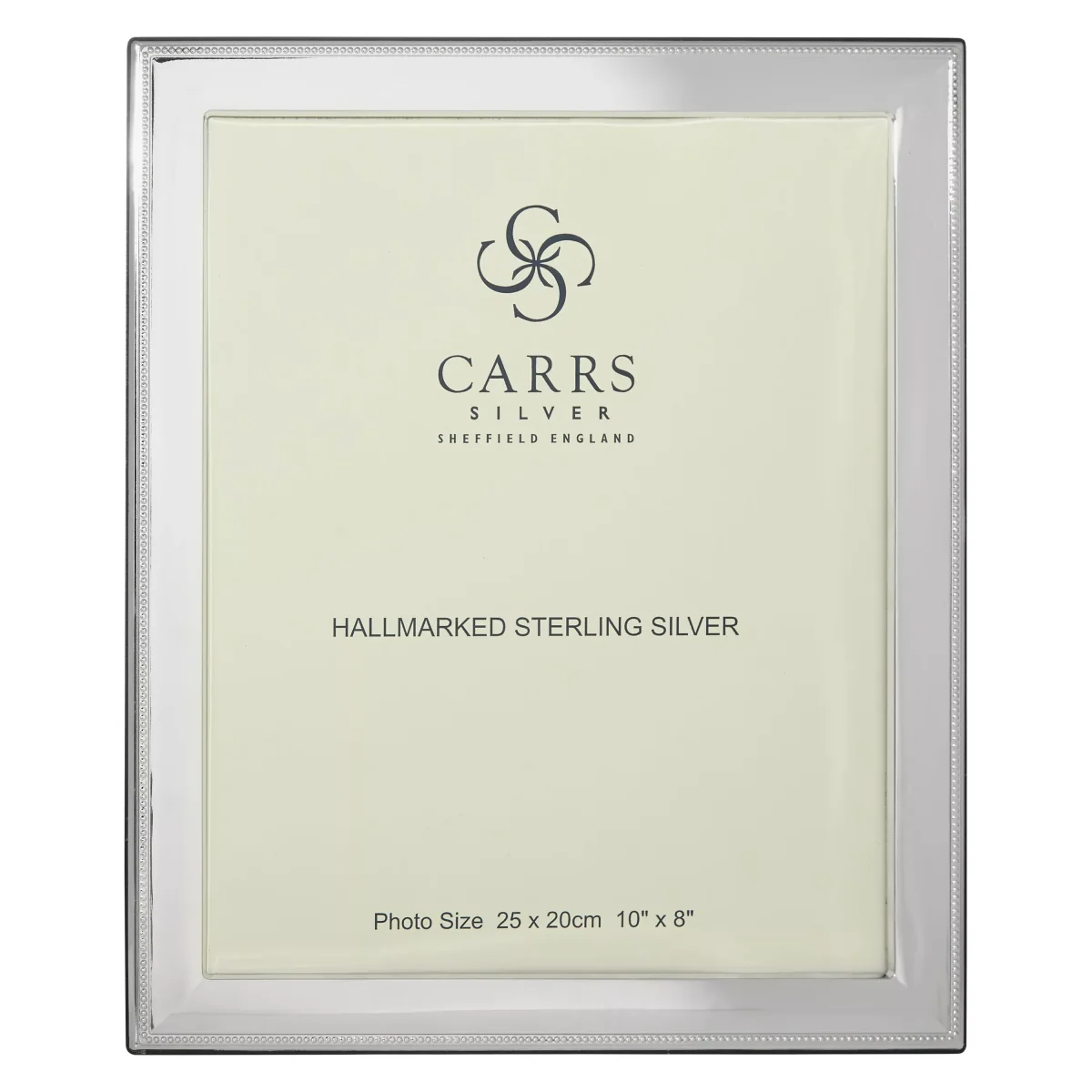 Carrs Berkeley Bead Photo Frame, Sterling Silver – image 2