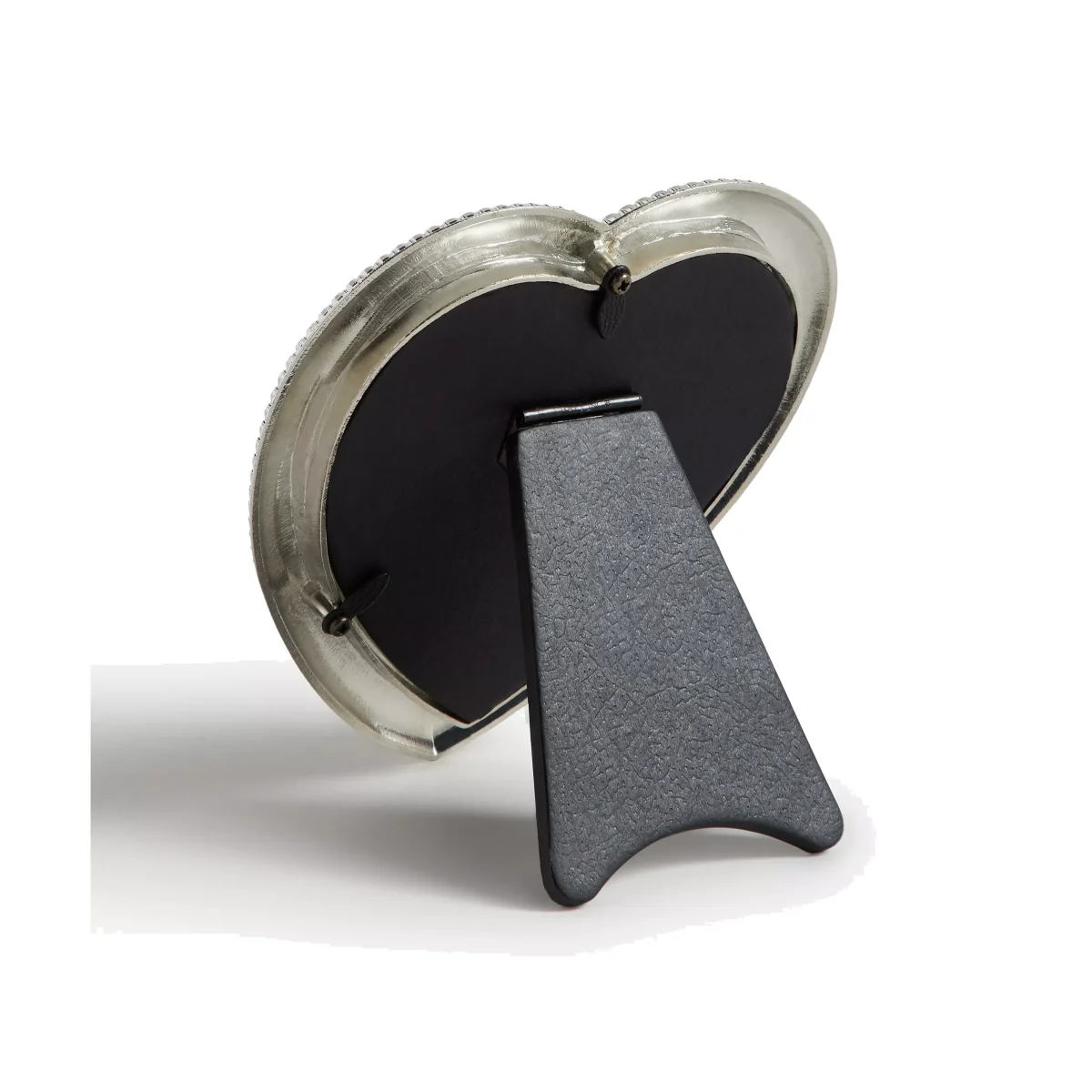John Lewis & Partners Eugenie Diamond Heart Photo Frame, 4 x 4 (10 x 10cm), Silver – image 1