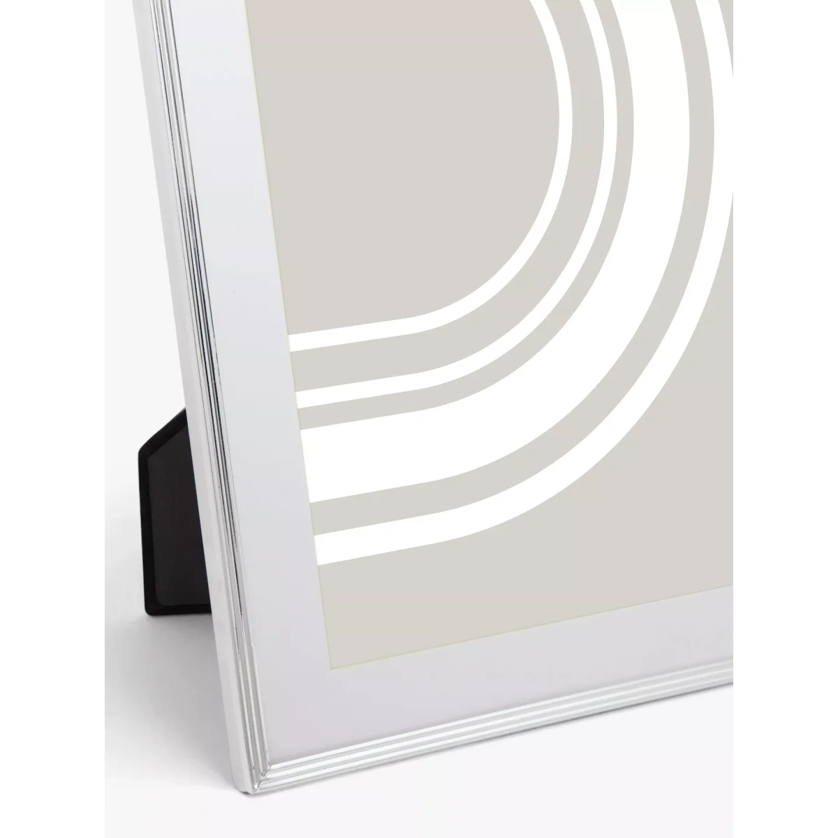 John Lewis & Partners Ribbed Daya Photo Frame, Silver – image 2