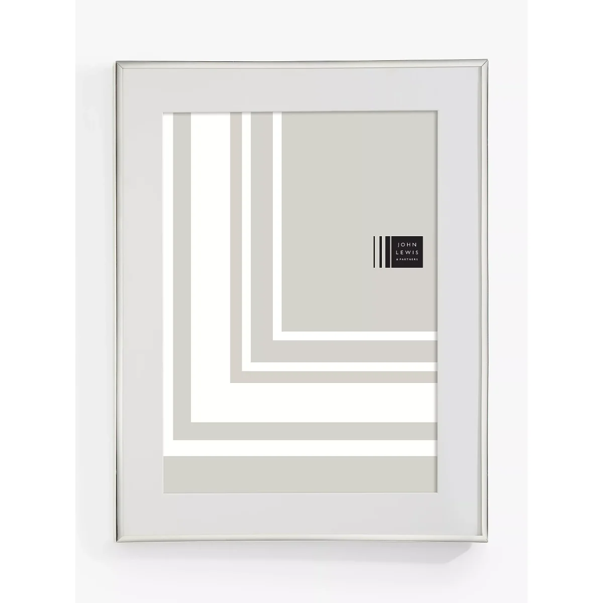 John Lewis & Partners Roll Profile Photo Frame & Mount, Silver Plated – image 2