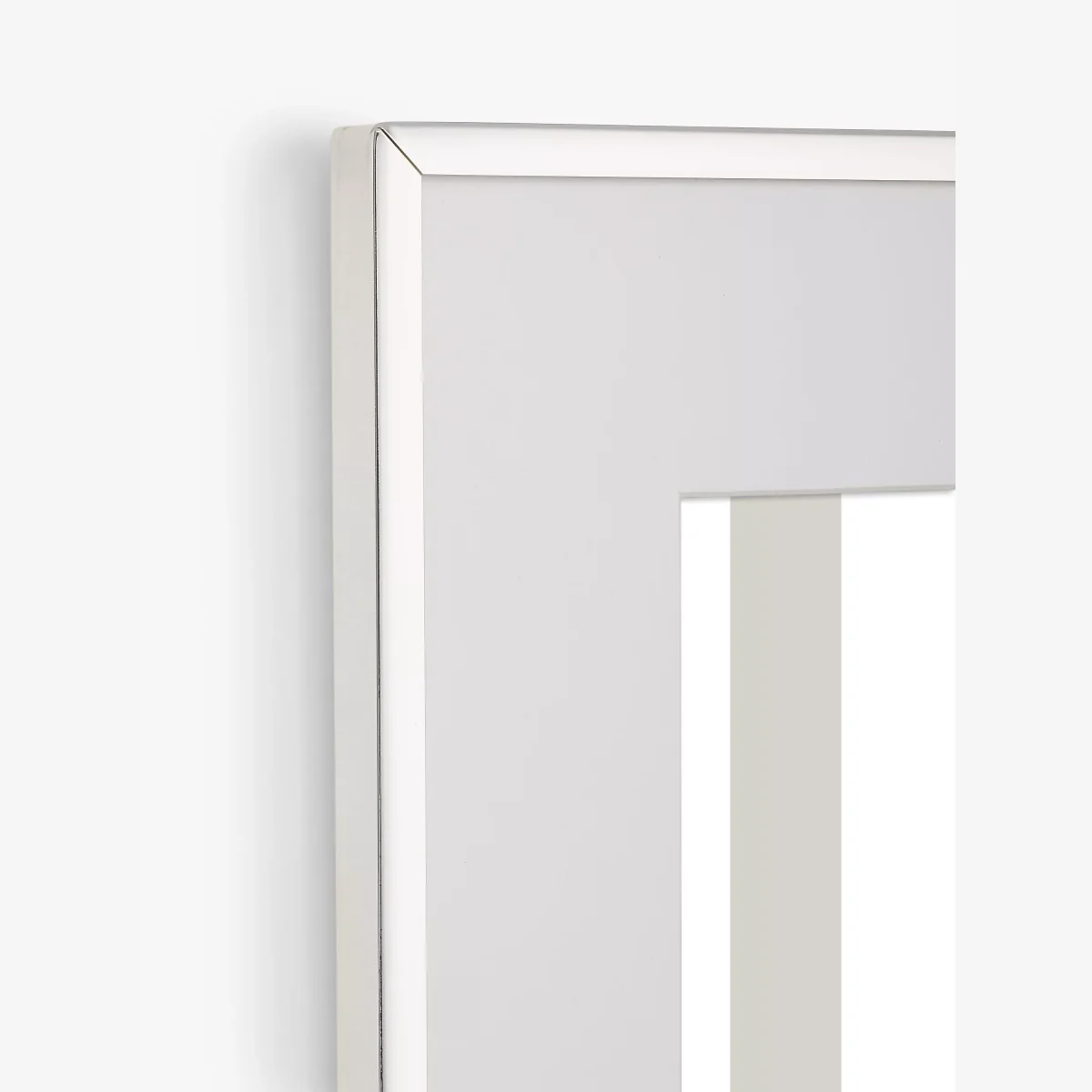 John Lewis & Partners Roll Profile Photo Frame & Mount, Silver Plated – image 1