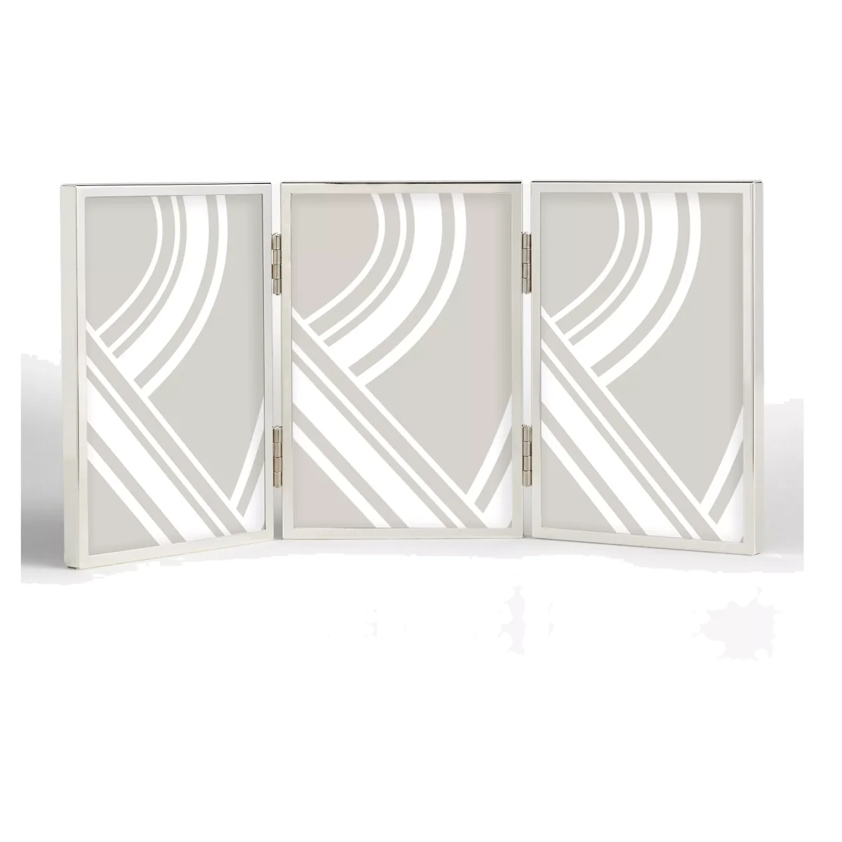 John Lewis & Partners Daya Triple Photo Frame & Mount, Silver Plated – image 1