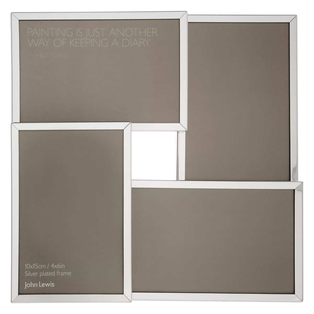 John Lewis & Partners Daya Multi-aperture Photo Frame, 4 Photo, 4 x 6 (10 x 15cm) – image 2