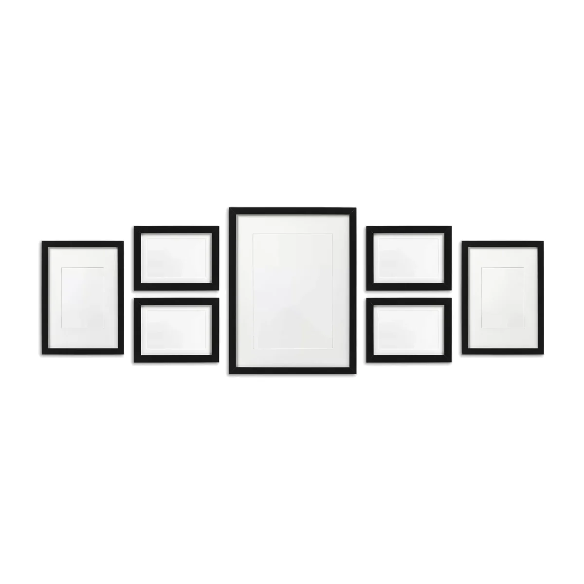 John Lewis & Partners Gallery Set Multi-aperture Photo Frames, 7 Photo