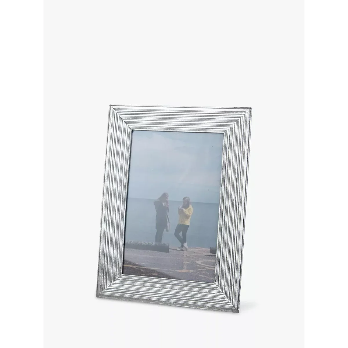 Lancaster and Gibbings Stripe Photo Frame, Pewter – image 4