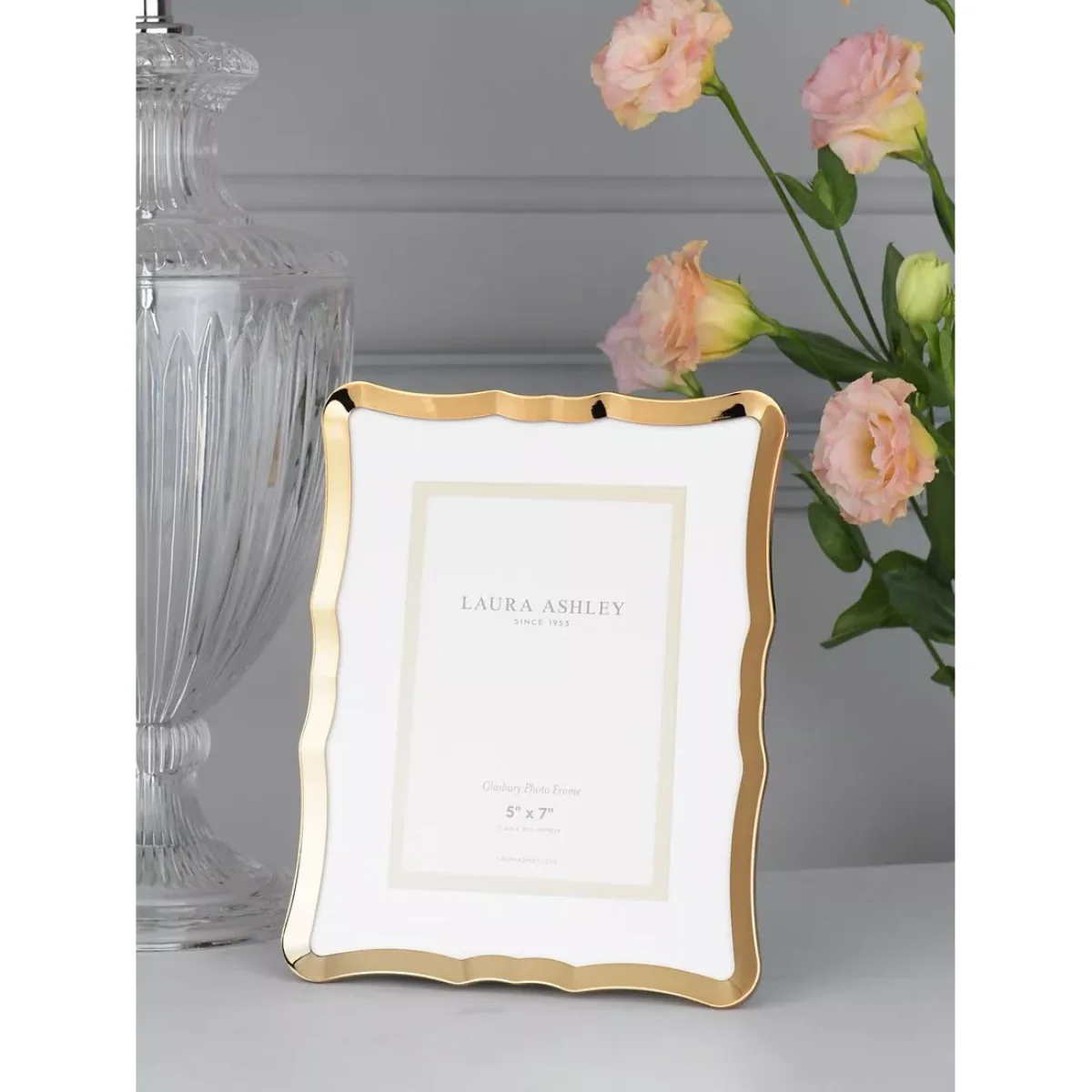 Laura Ashley Glasbury Photo Frame & Mount, Gold – image 3