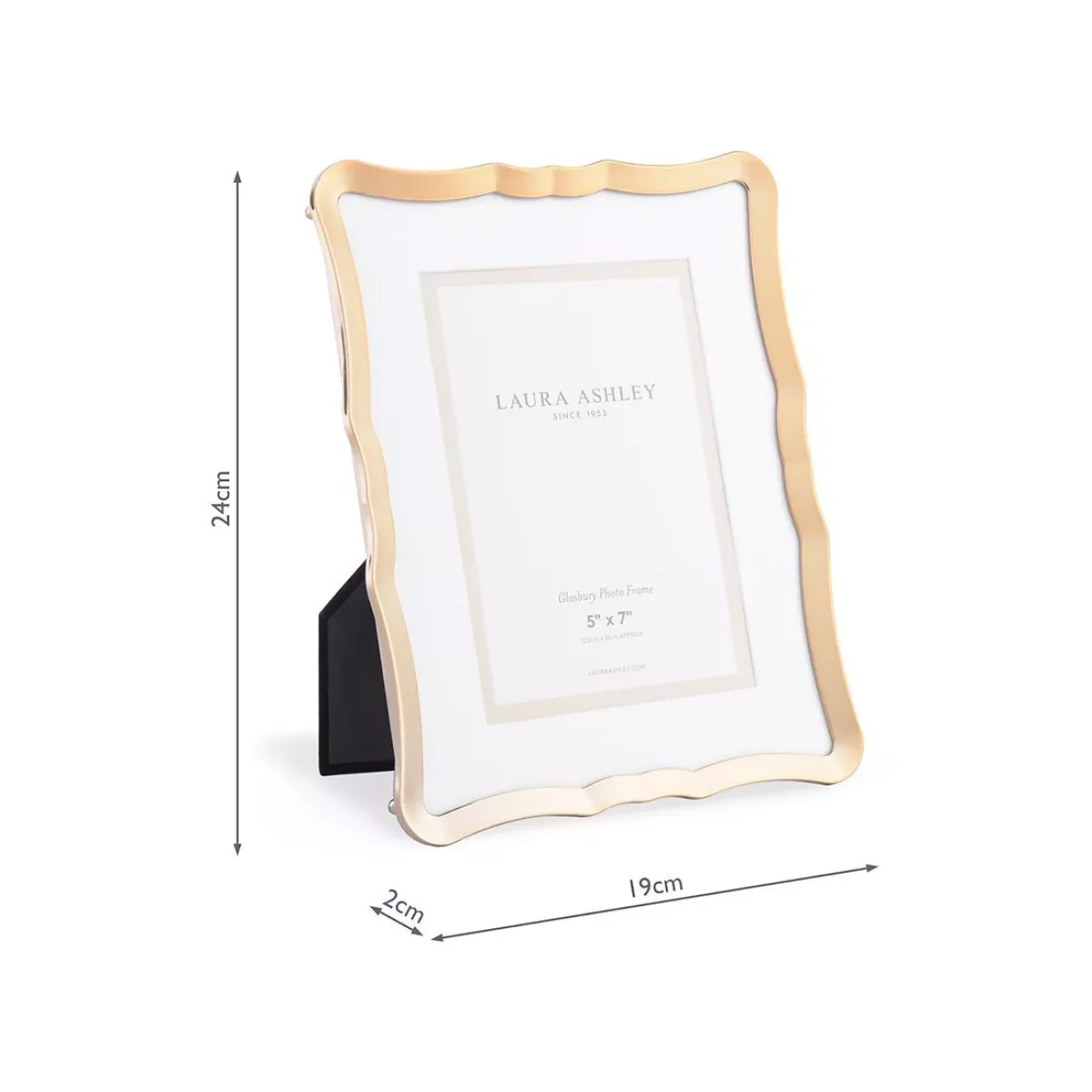 Laura Ashley Glasbury Photo Frame & Mount, Gold – image 6