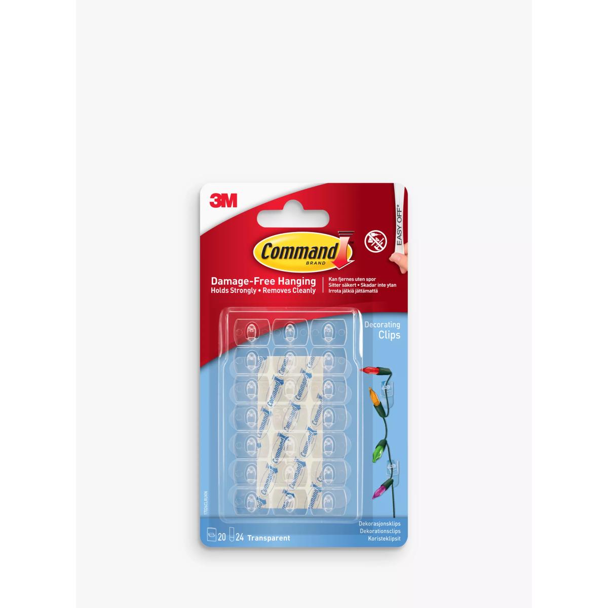 Command Clear Decorating Clips, Pack of 20 – image 2