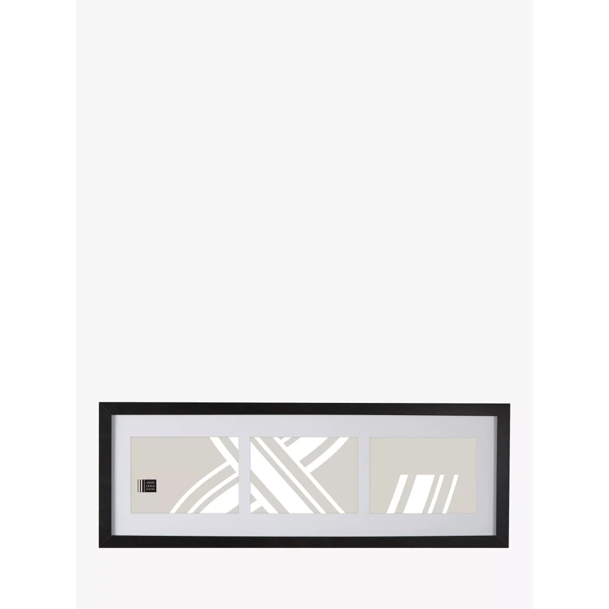 John Lewis & Partners Box Photo Frame & Mount, 3 Photo, 7 x 5 (18 x 13cm), Black – image 2
