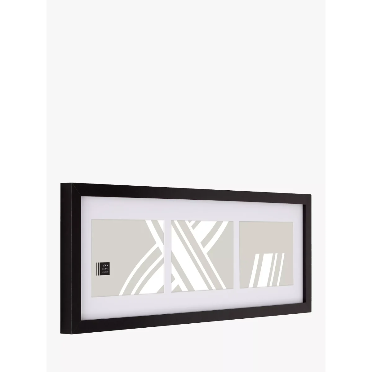 John Lewis & Partners Box Photo Frame & Mount, 3 Photo, 7 x 5 (18 x 13cm), Black – image 4