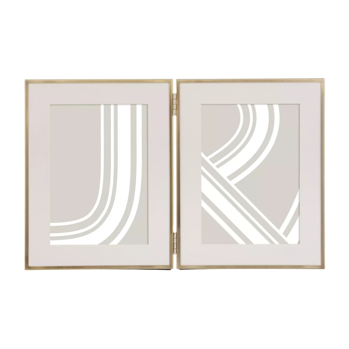 John Lewis & Partners Daya Double Photo Frame & Mount, Silver Plated – image 1