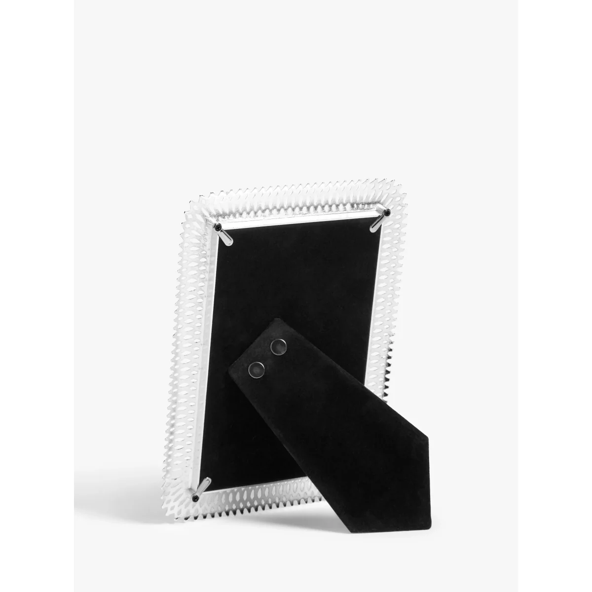 John Lewis Geometric Metal Photo Frame, Silver Plated – image 4