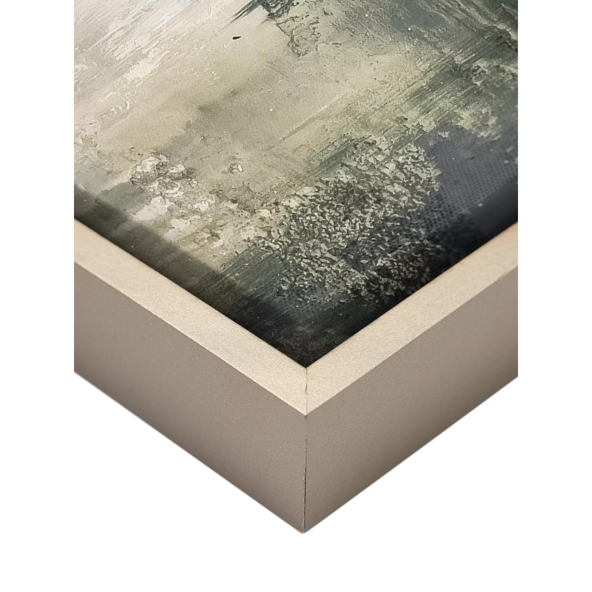 John Lewis Yharnna 'Emerald' Framed Canvas Print, 104 x 104cm, Green – image 3